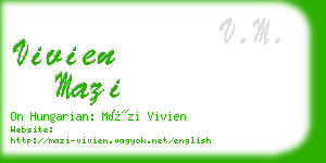 vivien mazi business card